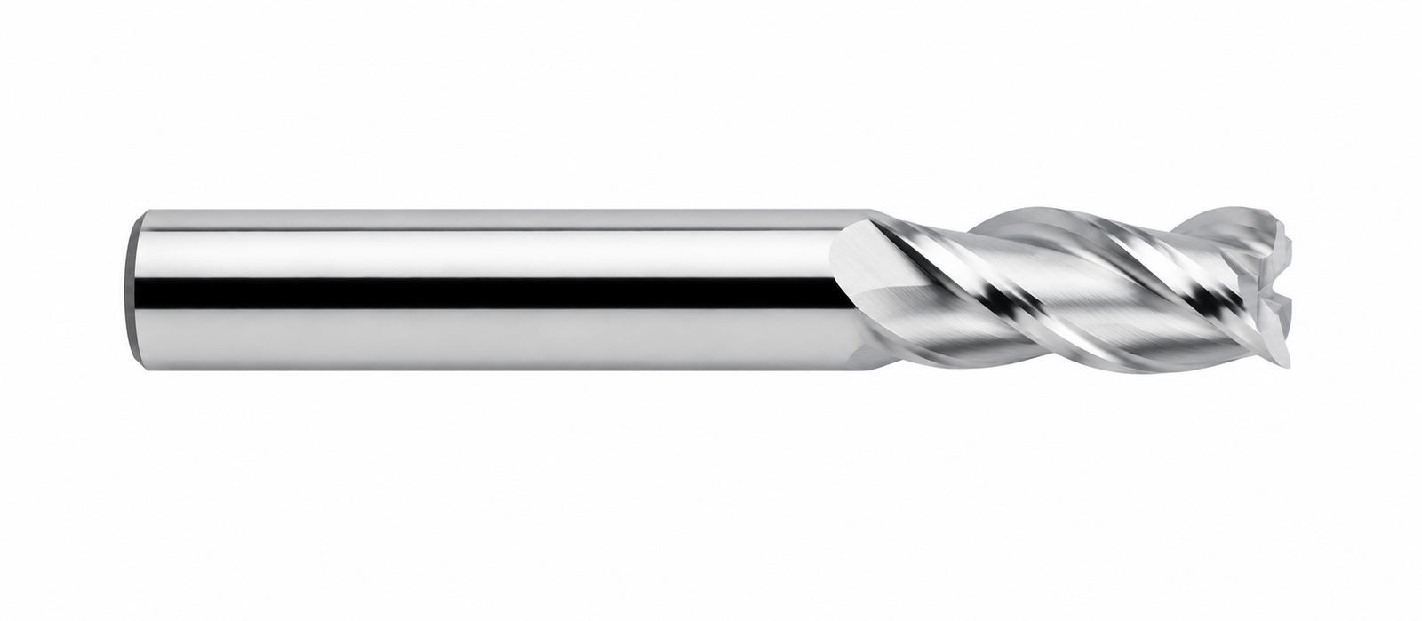 HRC45 Metal duro 3 cortes Topo reto para Alumínio standard