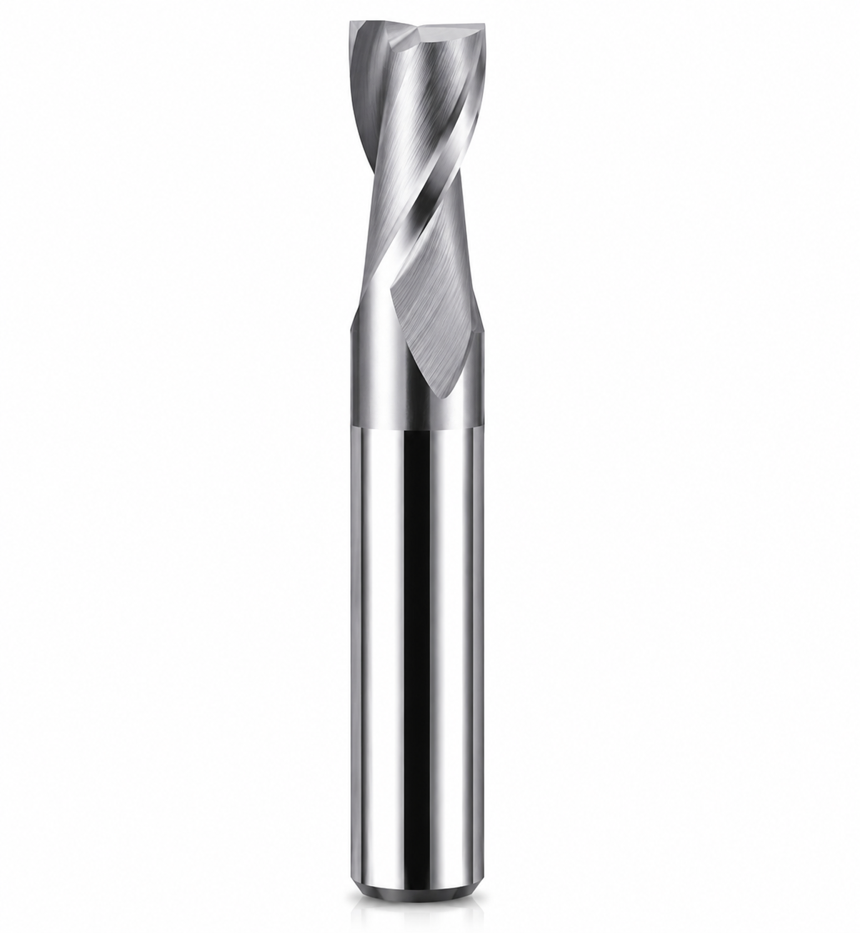 HRC45 Metal duro 2 cortes Topo reto para Alumínio standard